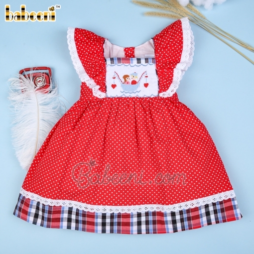 Beautiful smocked dress for Valentine - BB1086A