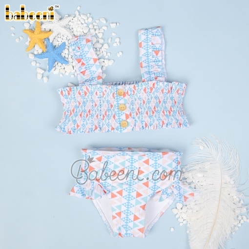 Lozenge pattern baby swimwear– BB2672