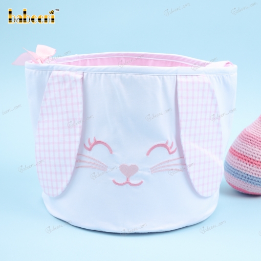 Smiling Big Ears Bunny Pink Cute Egg Bag - BB3137