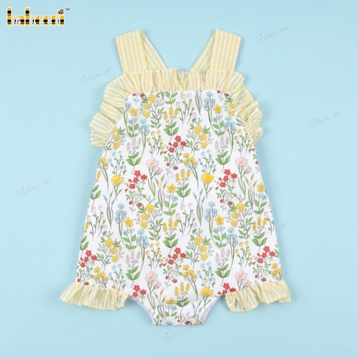 Yellow Bubble Floral For Girl - BB3329