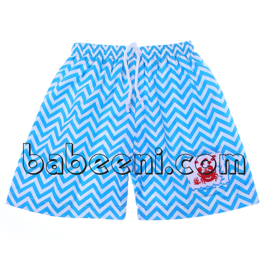 Adorable crab smocked boy swimwear - BB567 