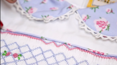 FLOWER ROLLING & GEOMETRIC PATTERNS HAND-EMBROIDERY