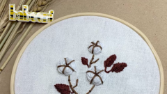 TIPS TO EMBROIDER COTTON FLOWERS ON FABRIC