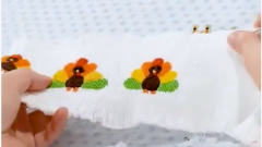 HOW TO EMBROIDER THANKSGIVING TURKEY PATTERNS