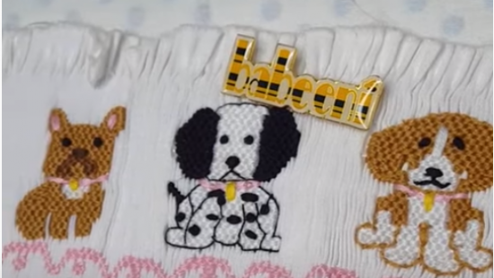 How to do embroidery patterns of a puppy