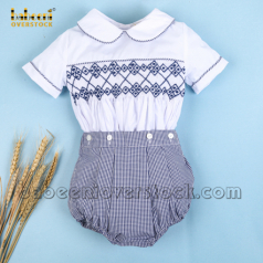 Cute geometric smocking boy set- BB2388 cute-geometric-smocking-boy-set--bb2388