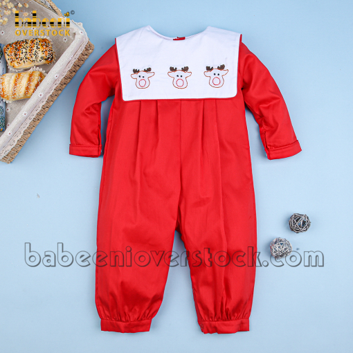 Reindeer hand embroidery long bubble - BB1328