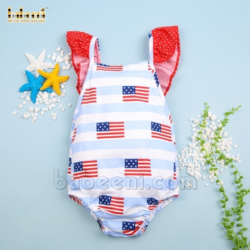 American flags girl swimsuit - BB2486