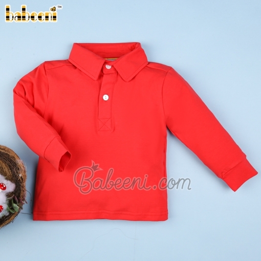 Classic red baby boy T-shirt long sleeve - BB2049