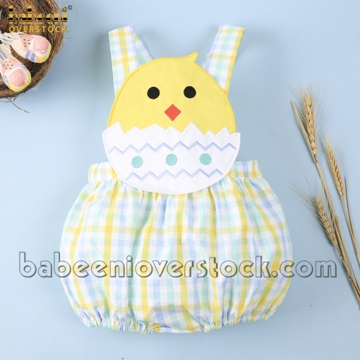 Lovely appliqued girl bubble big chicken - BB1808