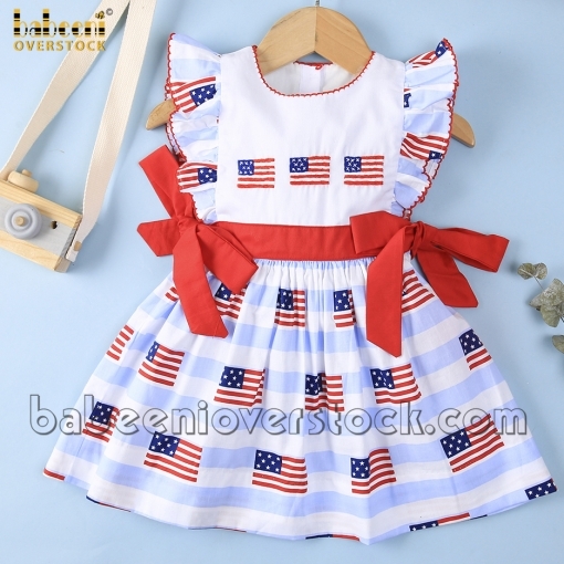 4th of July graceful baby dress - BB1870
