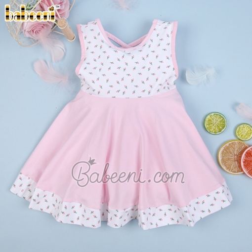 Lovely tiny floral pattern dress for kid - BB1739