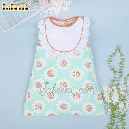 Sunflower printed baby dress – BB2633A