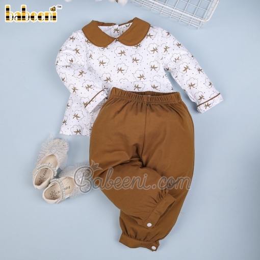 Cotton printed baby clothing set – BB2637
