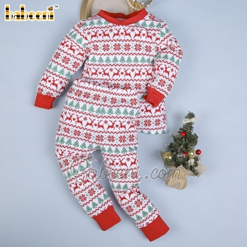 Christmas Nordic printed boy loungewear – BB2746