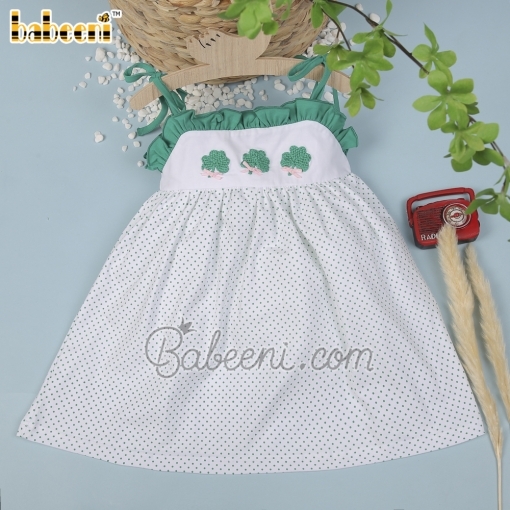 Fancy lucky leaves crochet girl dress – BB2697