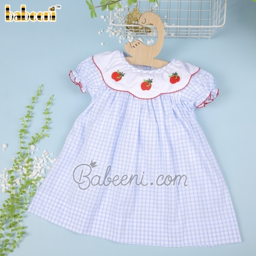 Apple embroidery girl dress – BB2770