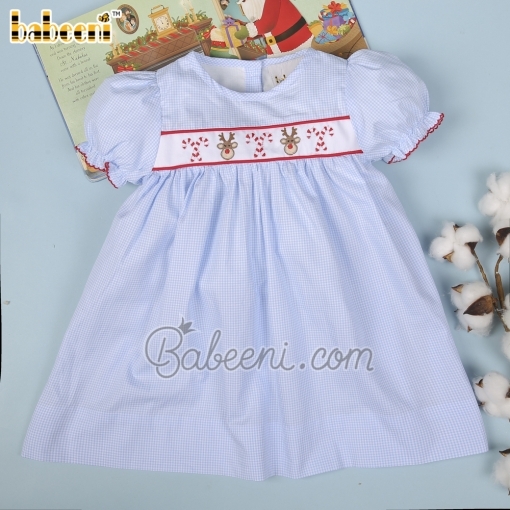 Reindeer & candy embroidery dress – BB2776