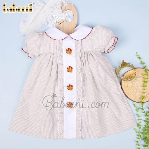 Turkey hand embroidery baby dress – BB3388