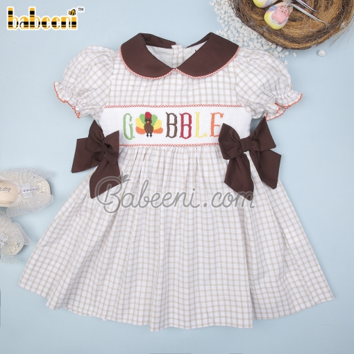Turkey hand smocked baby dress – BB2940