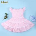 sweet-pink-bows-plain-dress-for-little-girl---bb3108