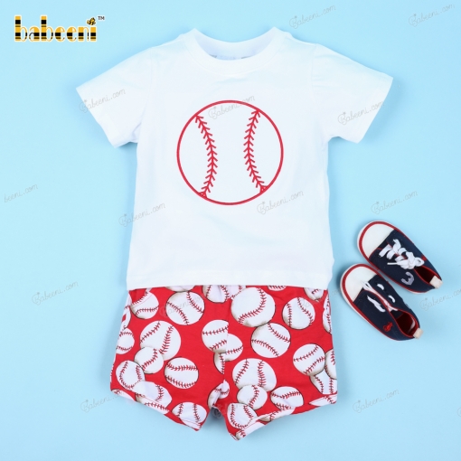 2 Pieces Baseball Theme For Boy - BB3128A