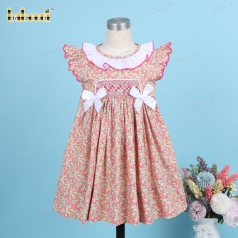 geometric-smocked-dress-in-red-floral-white-neck-for-girl---bb3219