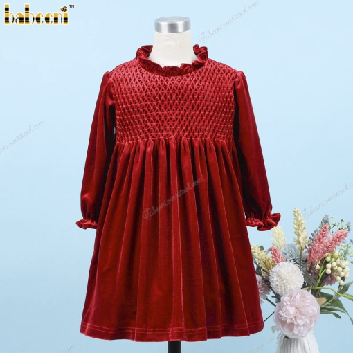 Geometric Honey Comb In Red For Girl - BB3280