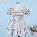 blue-yellow-floral-plain-dress-for-girl---bb3303
