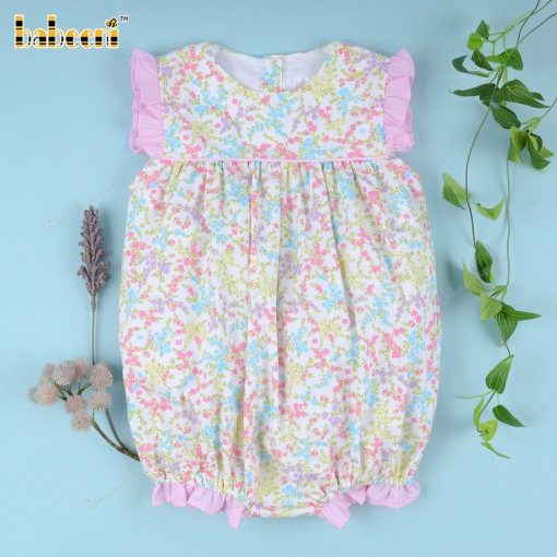 Floral Bubble With Pink Accent For Girl - BB3314