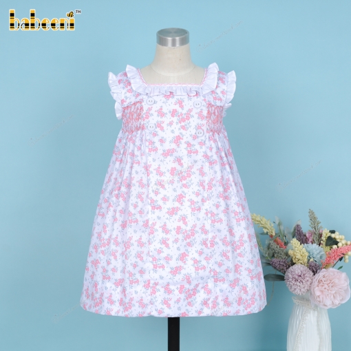 Geometric Dress In Pink For Girl - BB3347