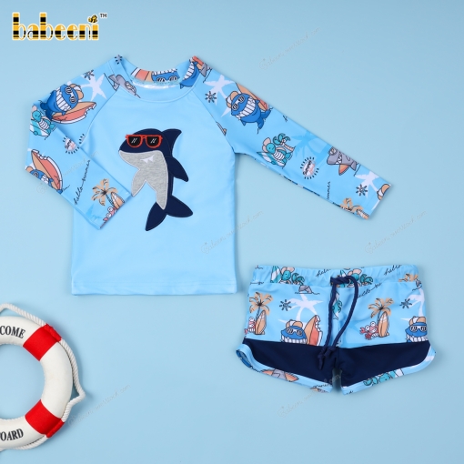 Beach Theme printed boys swimwear – BB3418