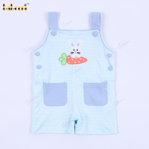 Applique Shortgalls In Blue For Boy - BB3130A