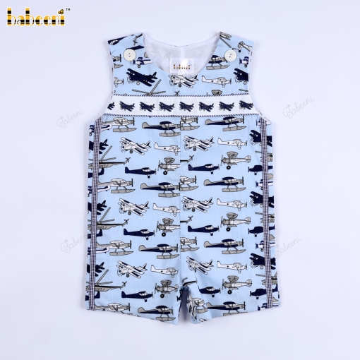 Baby Bibs with Flying Airplane Pattern- BB3575