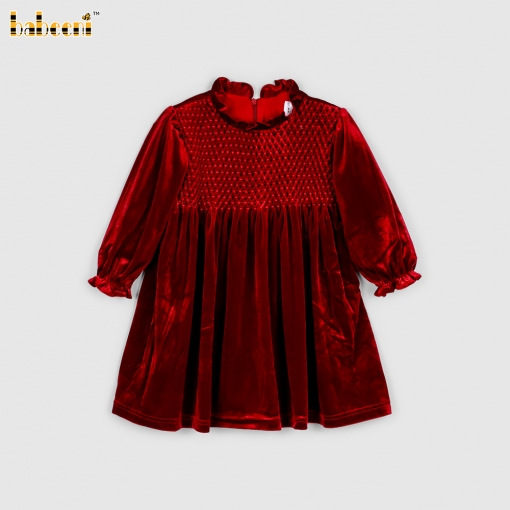 Geometric Honey Comb In Red For Girl - BB3280