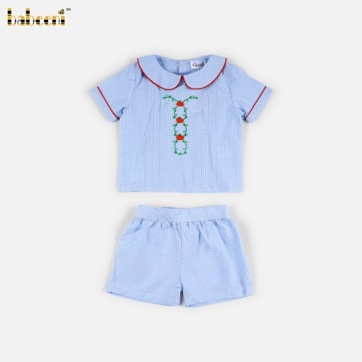 Baby Embroidered Shirt & Short Set - BB3636