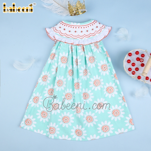 Flower Geometric Bishop Dress - BB2430C