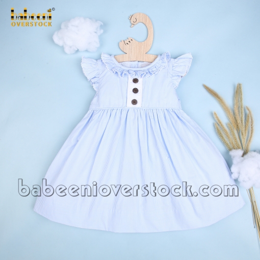 Plain Dress Blue coconut buttons – BB2544B