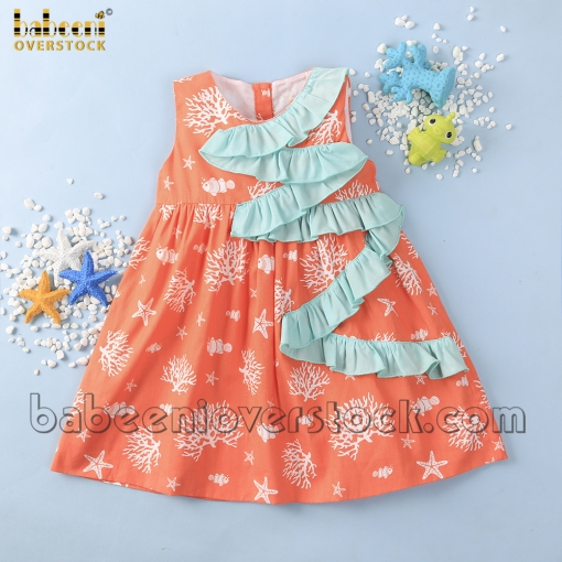 Camping hand smocked  dress – BB2922