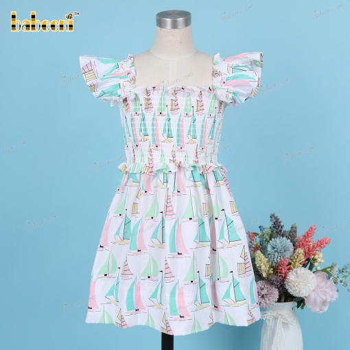 Shirred Boat Pattern For Girl - BB3208A