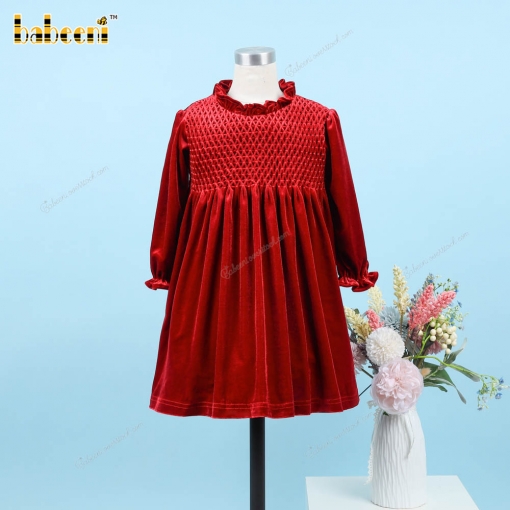 Geometric Honey Comb In Red For Girl - BB3280A