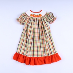 pumpkin-smocked-dress-girl
