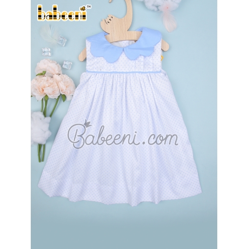 Fancy scallop baby dress – BB2914