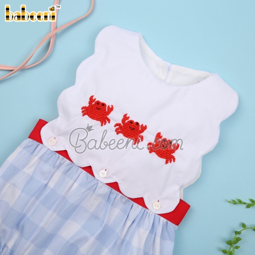 Crab crochet girl baby bubble – BB3051