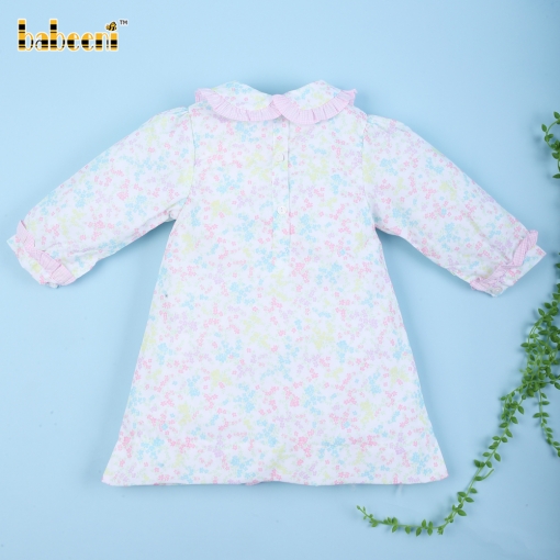 Floral Plain Dress for Girl - BB3157