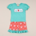 short-girl-set-mint-coral-smocked-stafish