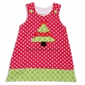 pine-applique-aline-dress